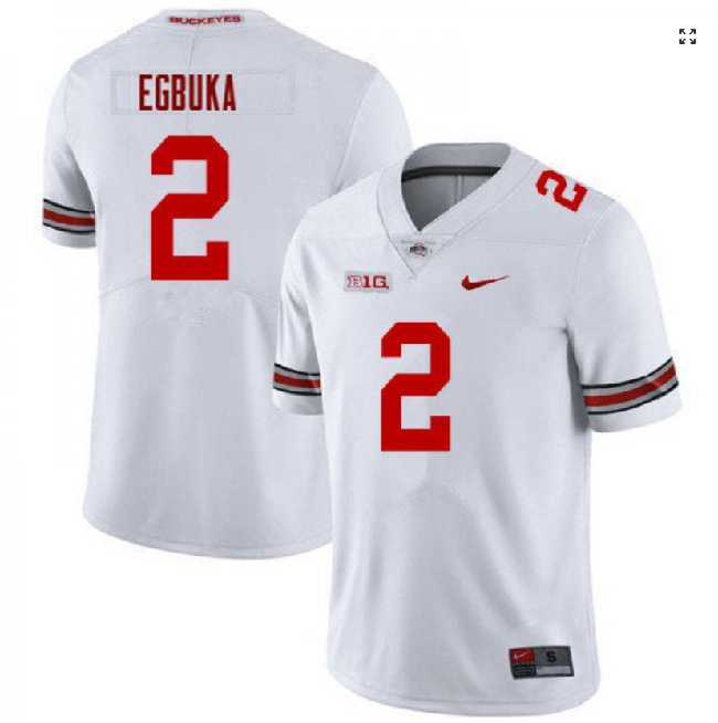 Men%27s Ohio State Buckeyes #2 Emeka Egbuka White Vapor Limited Stitched Jersey Dzhi->ohio state buckeyes->NCAA Jersey